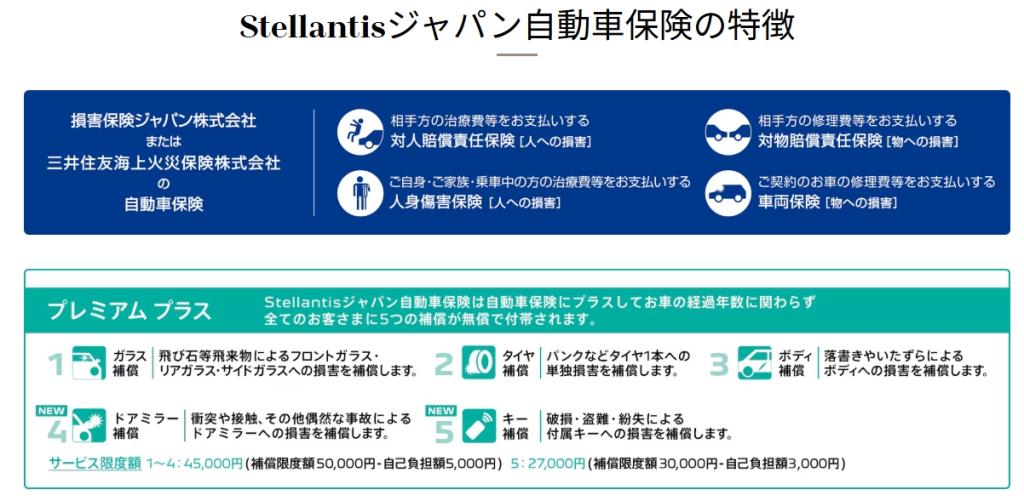 Stellantisジャパン自動車保険　オリジナルサービス「プレミアム プラス」