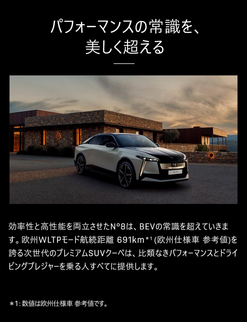 DS N°8 　大きな特徴