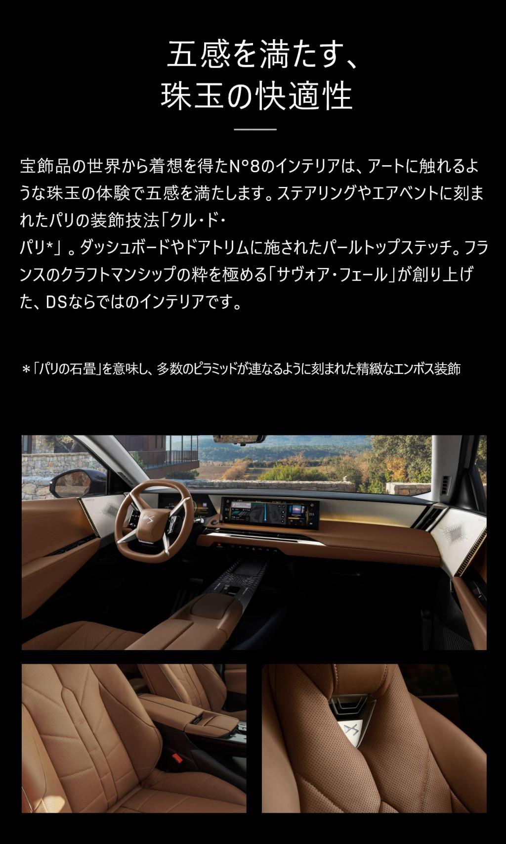 DS N°8 　大きな特徴
